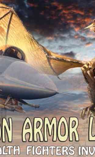 Dragon Armor Legend 3D - Invasion Of The Stealth Fighter Jet warriors (pro arcade) 4