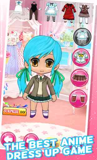 Dress Up Chibi Character Games For Teens Girls & Kids Free - kawaii style pretty creator princess and cute anime for girl 4