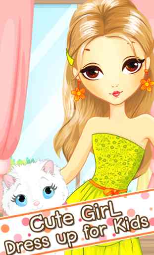 Dress Up Games for Girls & Kids Free - Fun Beauty Salon with fashion makeover make up wedding and princess 1