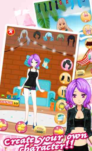 Dress Up Games For Teens Girls & Kids Free - the pretty princess and cute anime beauty salon makeover for girl 2