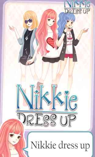 Dress-up nikki kawaii little girls : Top Line Play Pinkie Dressing story beauty salon anime games 1