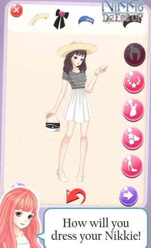 Dress-up nikki kawaii little girls : Top Line Play Pinkie Dressing story beauty salon anime games 2