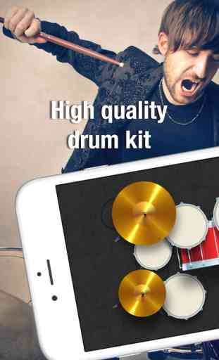 Drums Master - Hiqh quality drum kit with song play back and beat record mode 1