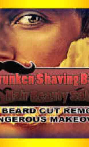Drunken Shaving Barber Hair Beauty Salon : The beard cut removal dangerous makeover - Free Edition 1