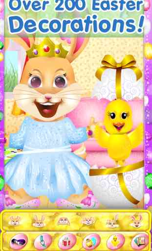 Easter Bunny Dress Up and Card Maker - Decorate Funny Bunnies & Eggs 2