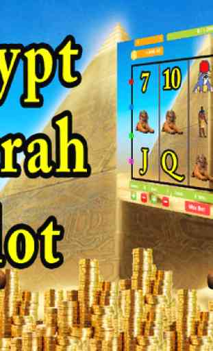 Egypt Pharoah and Cleopatra Book of Ra Slot - Free Spin Bonus Jackpot Vegas Casino Poker Machine Game 3