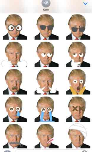 Donald Trump Emoji Sticker Pack 2