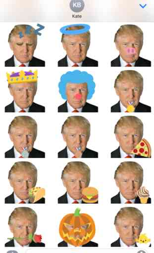 Donald Trump Emoji Sticker Pack 4