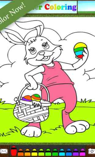 Easter Bunny Eggs ColoringBook FREE 4