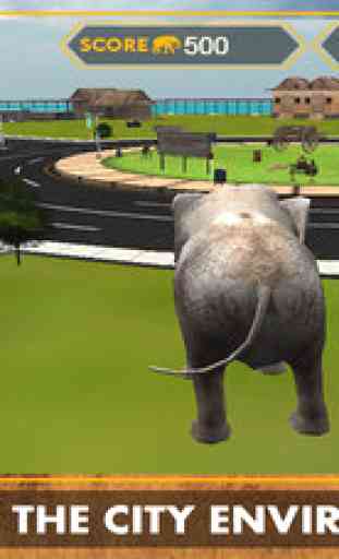 Elephant 3D Simulator – Enjoy City Rampage with Wild Animals 1