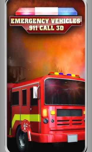 Emergency Vehicles 911 Call - The ambulance , firefighter & police crazy race - Free Edition 1