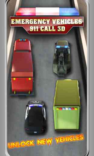 Emergency Vehicles 911 Call - The ambulance , firefighter & police crazy race - Free Edition 2