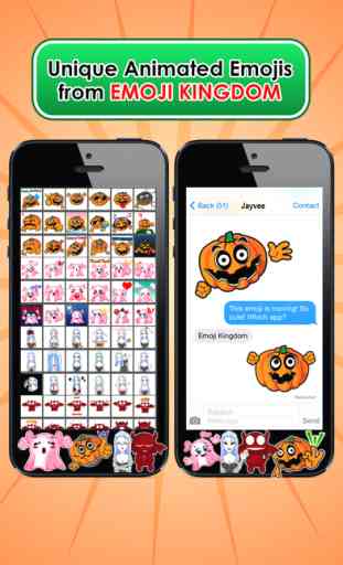 Emoji Kingdom 15 Free Pumpkin Halloween Emoticon Animated for iOS 8 1