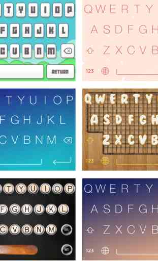 FancyKeyboard for iOS 8 - customize your keyboard with cool themes and backgrounds 2