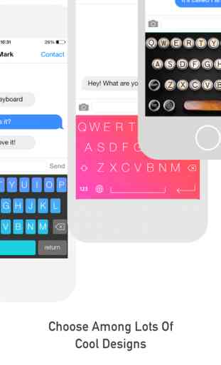 FancyKeyboard for iOS 8 - customize your keyboard with cool themes and backgrounds 3