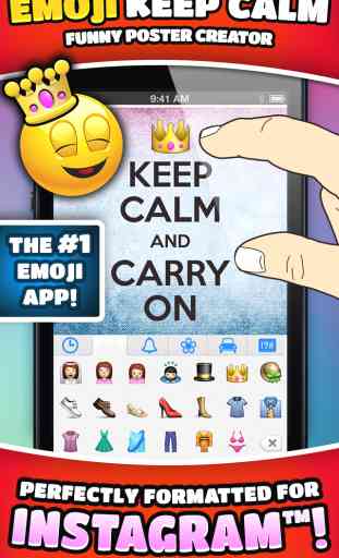 Emoji Keep Calm Funny Poster Creator 1
