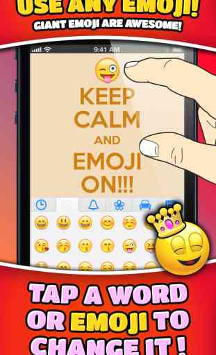 Emoji Keep Calm Funny Poster Creator 2