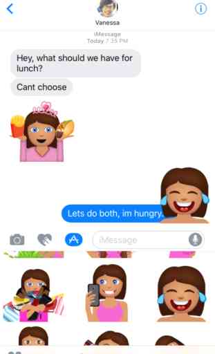 Eva – Sassy Emoji Stickers for Women on iMessage 1