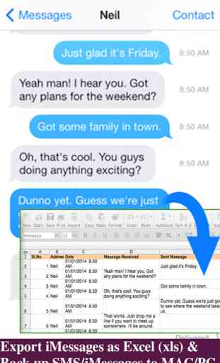 Export Messages - Save Print Backup Recover Text SMS iMessages 2
