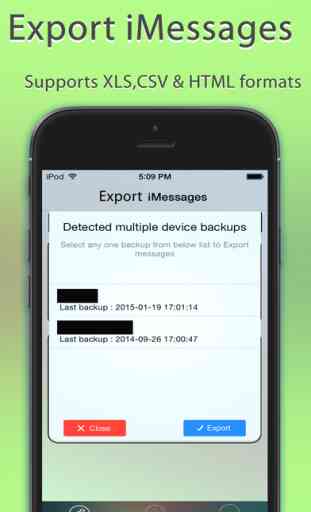 Export Messages - Save Print Backup Recover Text SMS iMessages 3