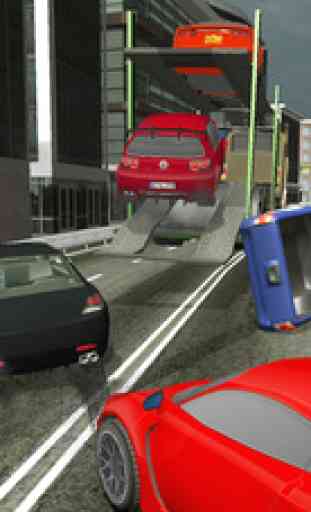 Extreme Driving Car Transporter Truck 3D 4