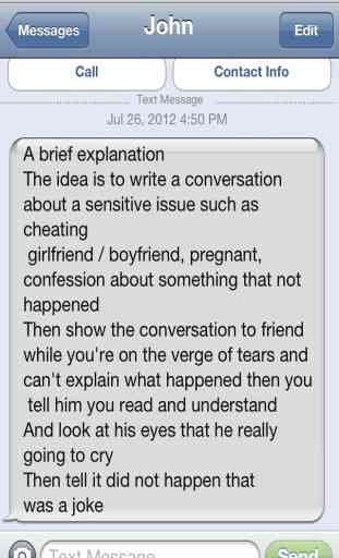 Fake Conversation - Text Messages 1