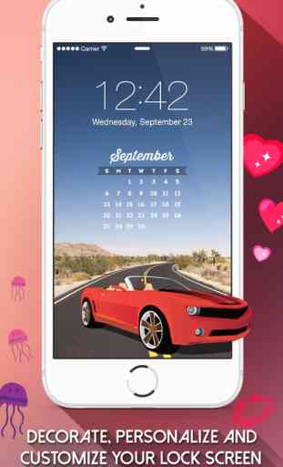 Fancy Lock Screen Themes - Customize wallpapers 3