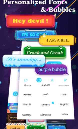 FancyBubble - Text and Emoji Themes for iMessage 1