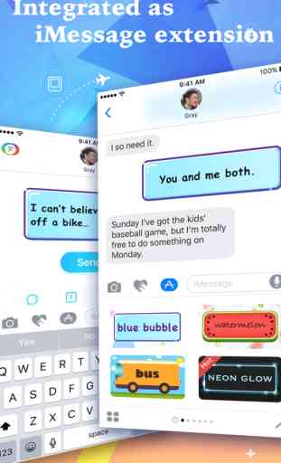 FancyBubble - Text and Emoji Themes for iMessage 3