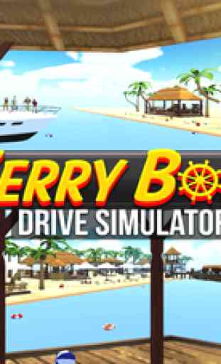 Ferry Boat Driving Simulator : Drive around Ferries and boats for customers and luggage transport 1