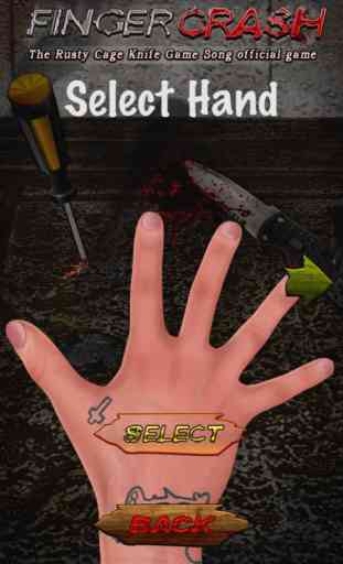 Finger crash - The Rusty Cage ' Knife Game Song ' official free game ! 1