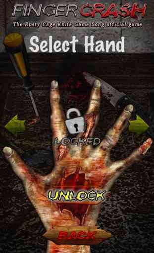 Finger crash - The Rusty Cage ' Knife Game Song ' official free game ! 2