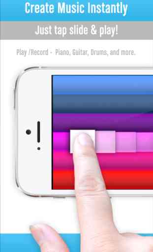Fingertip Maestro - Play piano chords, learn best guitar, fun drums, great music keyboard. Compose, share, record & export tagged HD PRO audio. 1
