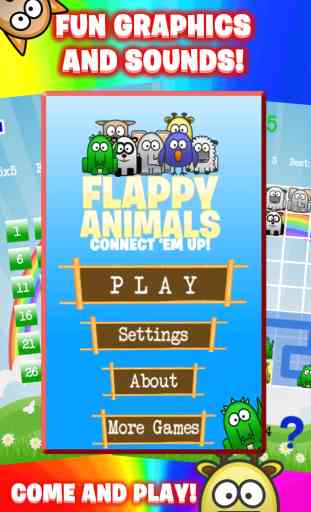 Flappy Animals - Connect Four Animals with the same color and make big win! 4