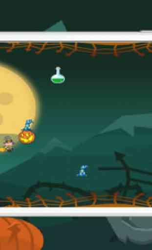 Floppy Witch Learn To Fly By Magic Broom In Halloween Night - Tap Tap Games 3