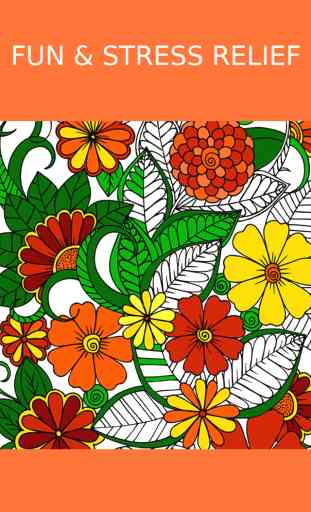Floral Coloring Book For Adults: Best Free Adult Coloring Therapy Pages - Anxiety Stress Relief Balance Relaxation 4