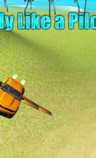 Flying Car Driving Simulator Free: Extreme Muscle Car - Airplane Flight Pilot 1