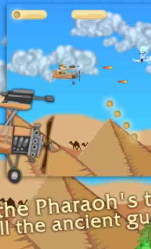 Flying Egyptian Plane Gun Shooter: Prince Of Aztec Ancient Egypt HD, Free Kids Game 2