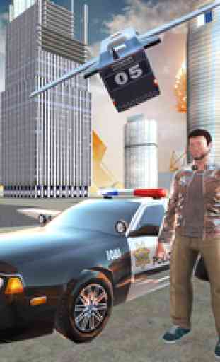 Flying Police Car Gangsters LA - All in One Prison Sniper & Flying Car helicopter 2