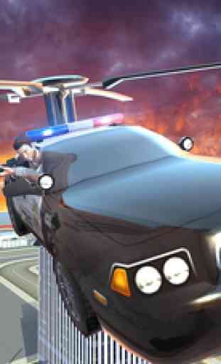 Flying Police Car Gangsters LA - All in One Prison Sniper & Flying Car helicopter 3