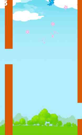 Flying Sakuras Free - Live classic sweat with pink bird game App 2