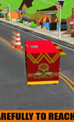 Food Truck Pizza Delivery Simulator - Mini Van parking Skills Games For Kids 3