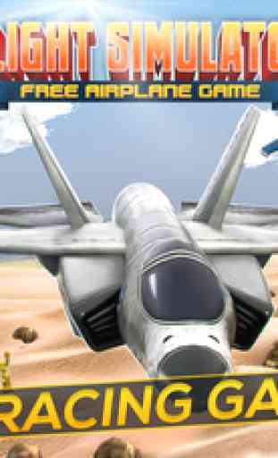Flight Simulator . Free Sky Air Plane Simulation Game Online 3D 1
