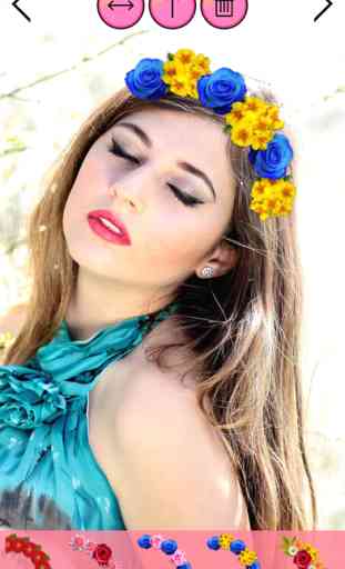 Flower Crown Beauty Photo Editor Wedding Hairstyle 4