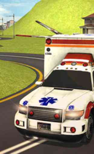 Flying Ambulance Driving 3d simulator 3