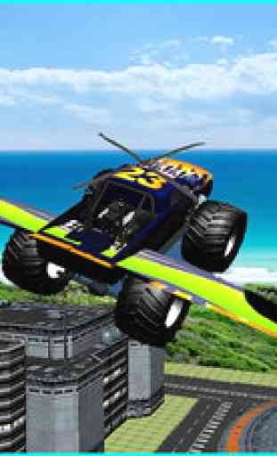 Flying Car Offroad Monster 4x4 Simulator - Futuristic Truck Stunts 1
