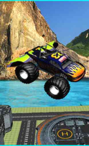 Flying Car Offroad Monster 4x4 Simulator - Futuristic Truck Stunts 2