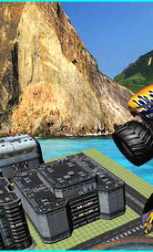 Flying Car Offroad Monster 4x4 Simulator - Futuristic Truck Stunts 4