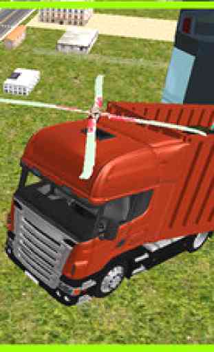 Flying Car Transporter Truck Simulator - Futuristic Transformer Truck Stunts 4