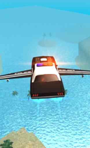 Flying Police Car Driving Simulator Free: Criminal Craft Chase 2